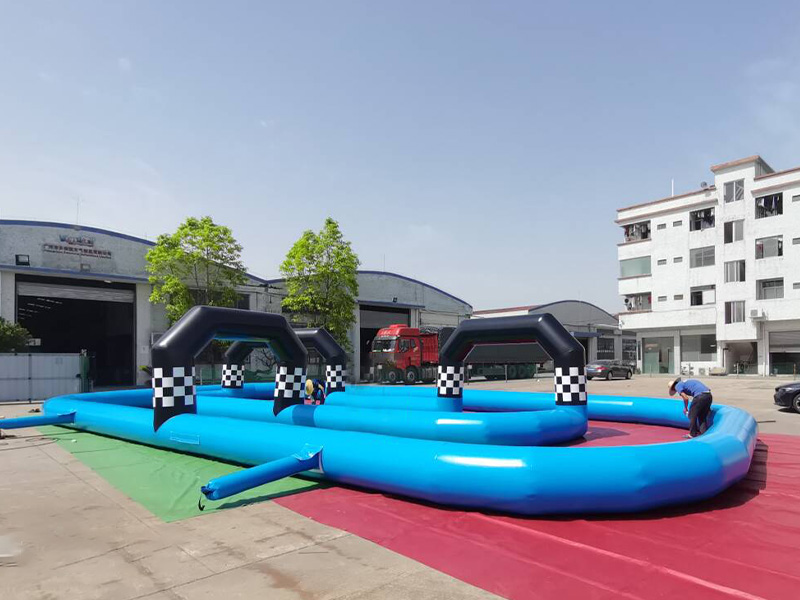 inflatable race track amusement
