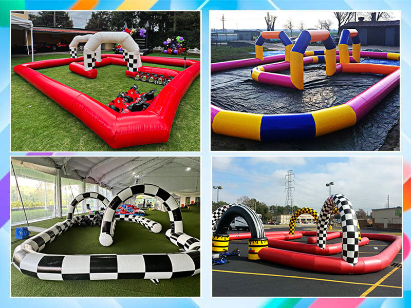 competitive inflatable race track
