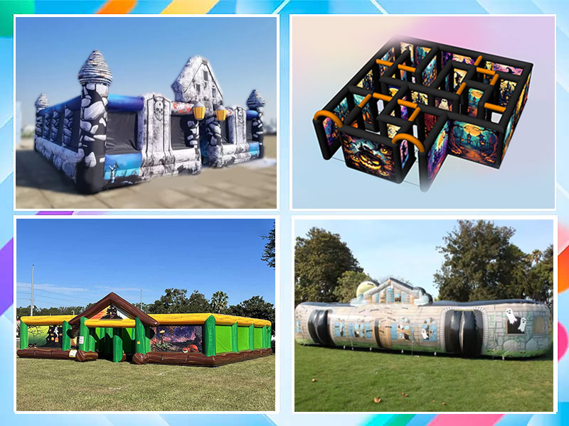 inflatable haunted maze for halloween