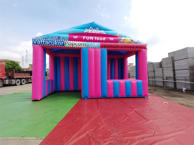 Stand de carnaval inflable para fiesta de juegos al aire libre con ambiente de evento, crea fácilmente una comida