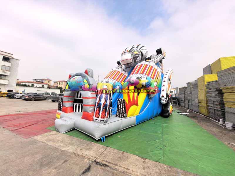 Tobogán inflable gigante Air Bots de gran venta, embarcándose en una futura aventura