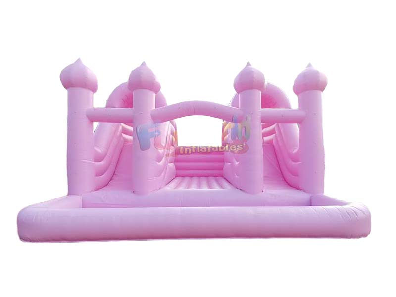 inflatable pink bounce house