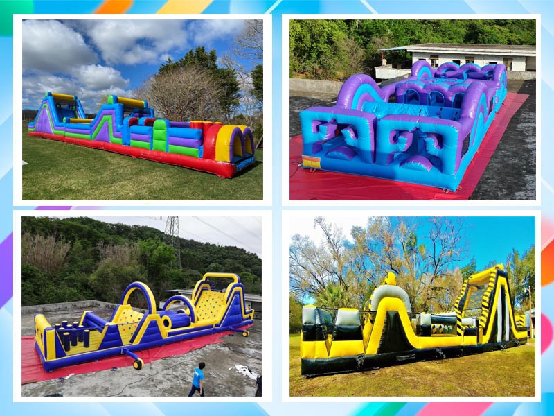 outdoor inflatable obstacle course