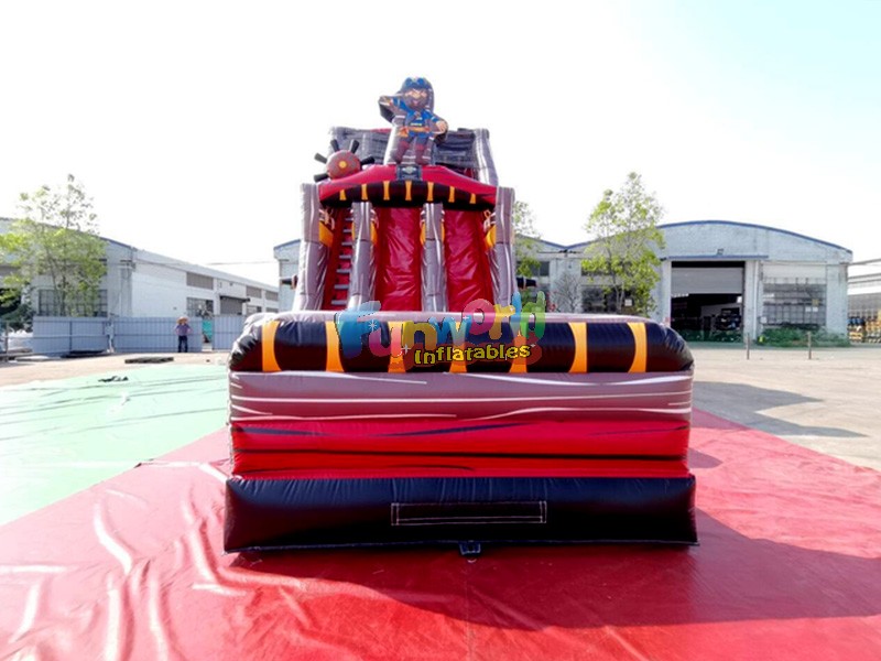 pirate ship inflatable water slide