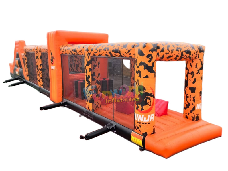 inflatable ninja course obstacles