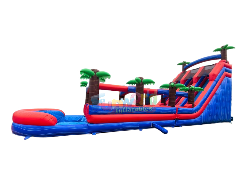 dual lane inflatable water slide