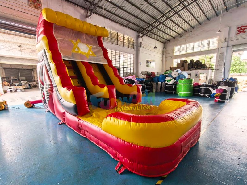 inflatable racing car water slide