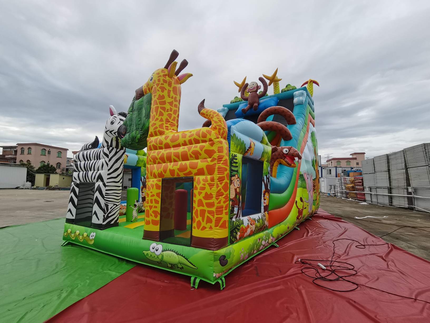inflatable safari slide inflatable safari slide