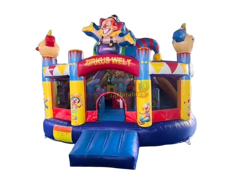 inflatable circus world bouncy castle