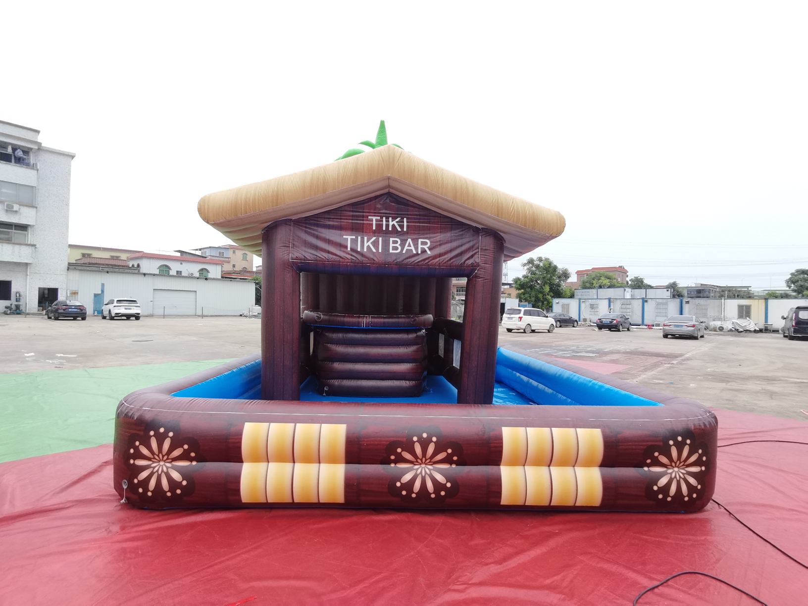 inflatable pool bar with seats