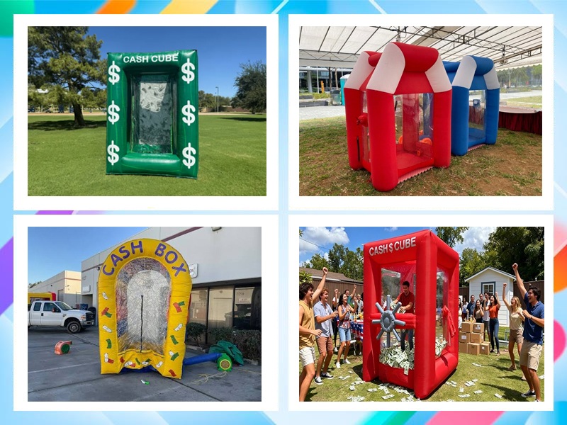 Inflatable Cash Cube money vault Inflatable Cash Cube money vault